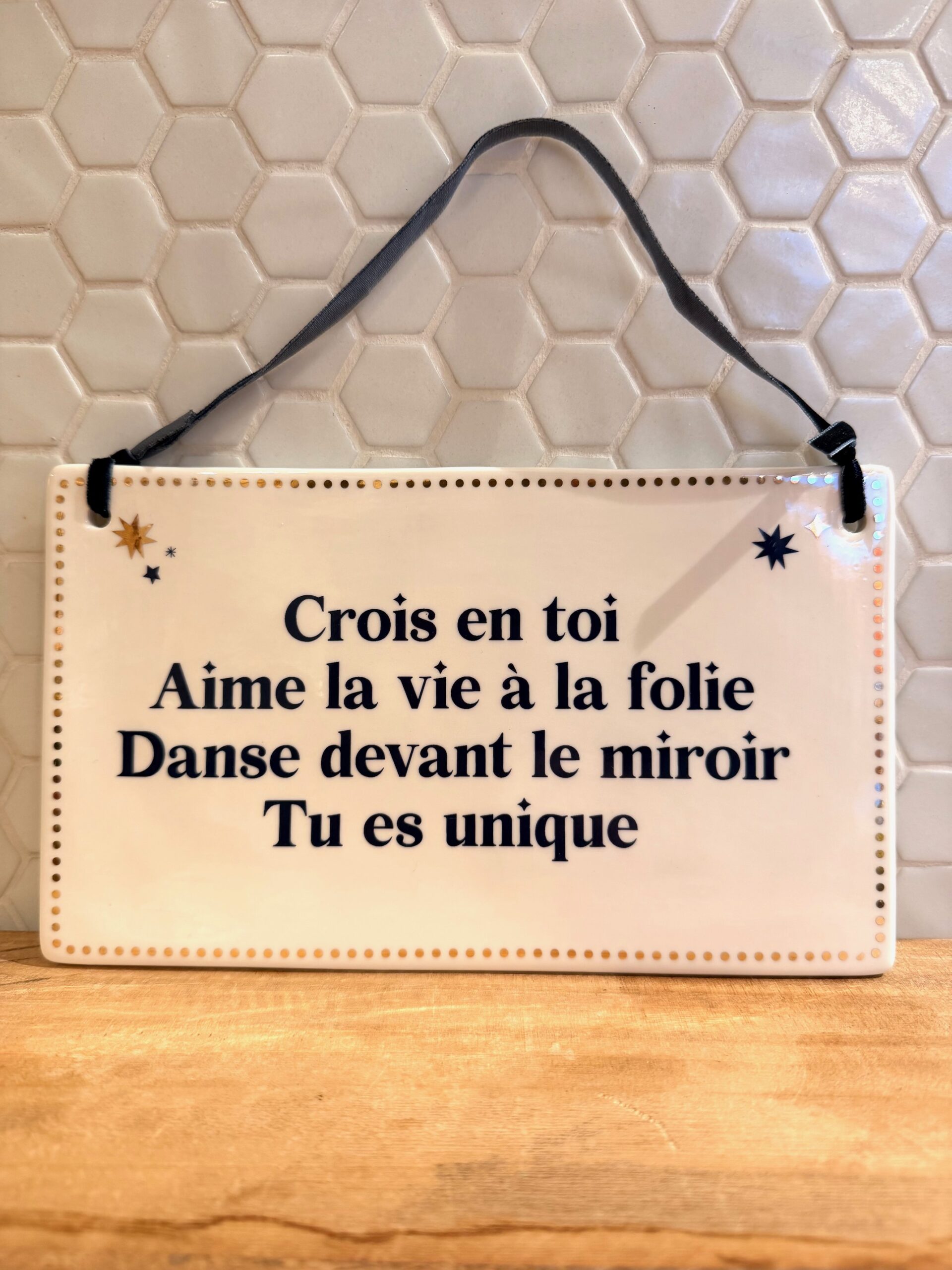 PLAQUE A MESSAGE CROIS EN TOI – Image 2