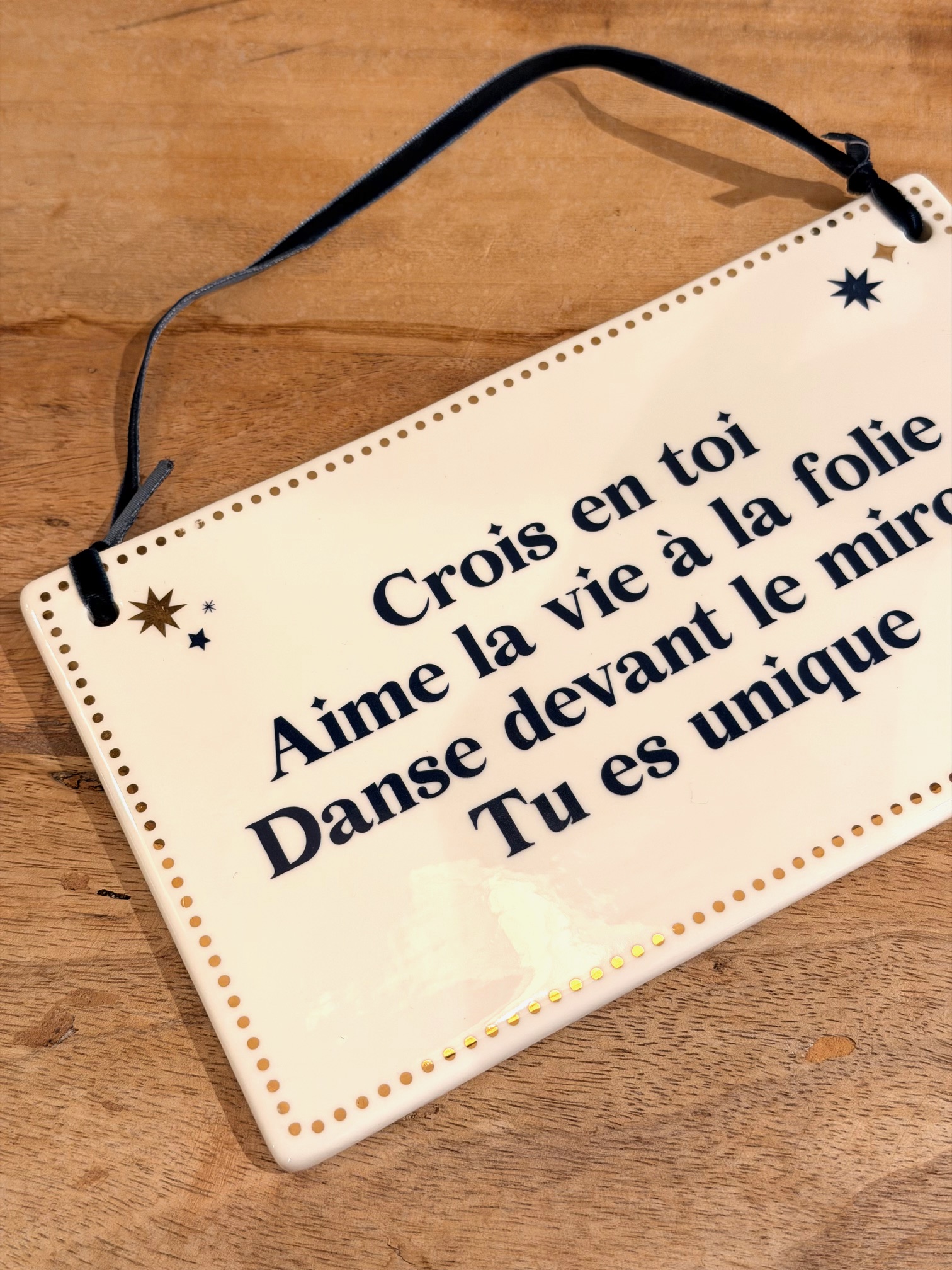 PLAQUE A MESSAGE CROIS EN TOI